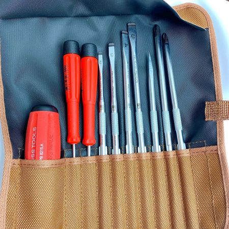  PB SWISS TOOLS 差替式ドライバーセット 9本組 8218 ブラウン