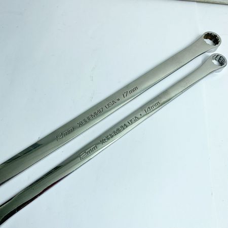  Snap-on スナップオン ロングストレート　メガネ　レンチ 2本セット XDHFM1417/1214