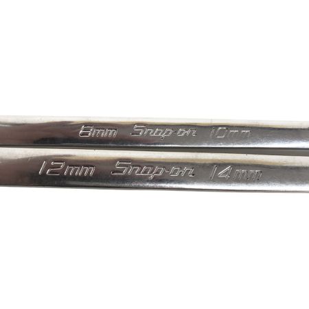 ДД Snap-on スナップオン 両口メガネレンチ  程度B 2本セット 8mm 10mm 12mm 14mm XBM1214A/810A