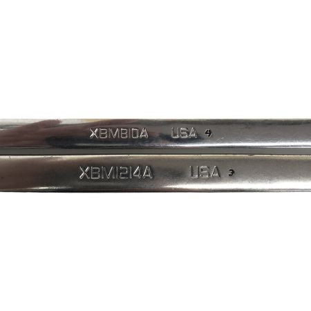 ДД Snap-on スナップオン 両口メガネレンチ  程度B 2本セット 8mm 10mm 12mm 14mm XBM1214A/810A