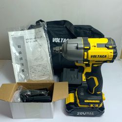 ♭♭ VOLTAGA インパクトレンチ　充電器・充電池1個・ケース付　 3606 イエロー Aランク