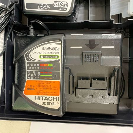 HITACHI 日立 14.4V　コードレスインパクトレンチ　充電器・充電池2個・ケース付 WR14DBDL グリーン