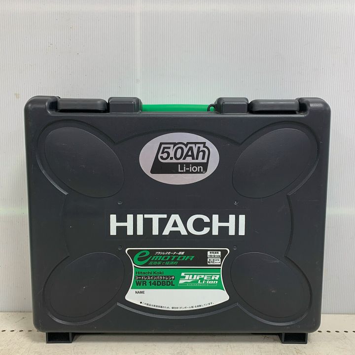 HITACHI 日立 14.4V コードレスインパクトレンチ 充電器・充電池2個・ケース付 WR14DBDL  アグレッシブグリーン｜中古｜なんでもリサイクルビッグバン