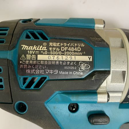  MAKITA マキタ ドライバドリル 充電器・充電池2個（充電回数4回と6回）・ケース付　 DF484DRGX