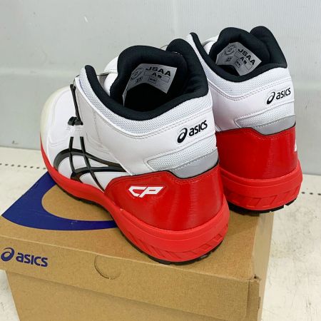  asics アシックス  安全靴　WINJOB CP304 BOA WIDA 27.0cm　プロスニーカー CP304 ホワイト×レッド
