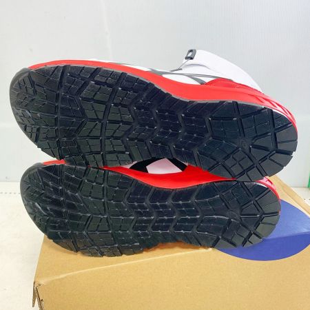  asics アシックス  安全靴　WINJOB CP304 BOA WIDA 27.0cm　プロスニーカー CP304 ホワイト×レッド