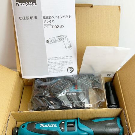  MAKITA マキタ 充電式ペンインパクトドライバ　充電器・充電池1個付 TD021DSHSP ブルー