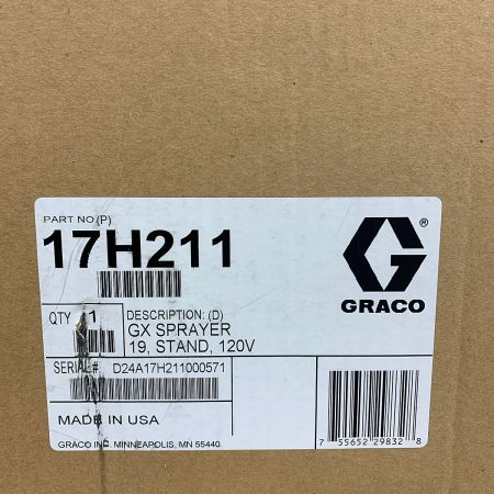  GRACO グレコ 電気エアレススプレーヤー 塗装機GX19 17H211 ブルー