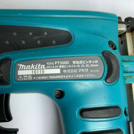  MAKITA マキタ 充電式ピンタッカ　本体のみ　14.4V PT350D ブルー