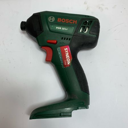  BOSCH ボッシュ インパクトドライバ　充電器・充電池2個・ケース付 18v PDR18LI グリーン