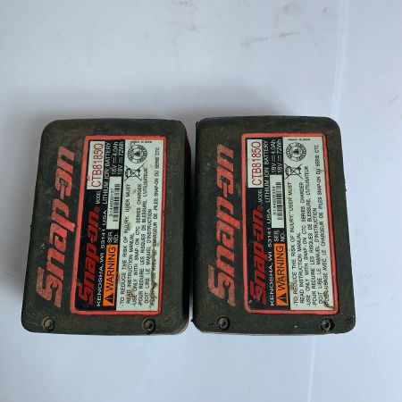  Snap-on スナップオン コードレスインパクトレンチ　充電器・充電池2個付 CTJ88500 レッド×ブラック x ブラック