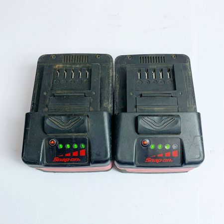 Snap-on スナップオン コードレスインパクトレンチ　充電器・充電池2個付 CTJ88500 レッド×ブラック x ブラック