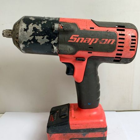  Snap-on スナップオン コードレスインパクトレンチ　充電器・充電池2個付 CTJ88500 レッド×ブラック x ブラック