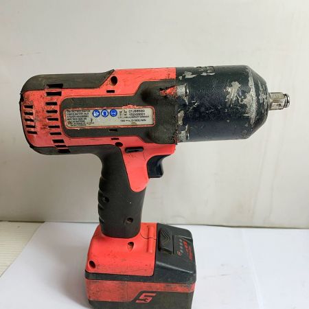  Snap-on スナップオン コードレスインパクトレンチ　充電器・充電池2個付 CTJ88500 レッド×ブラック x ブラック