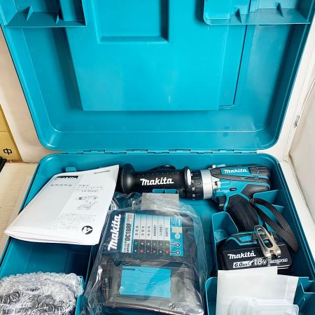  MAKITA マキタ 18V 充電式ドライバドリル　充電器・充電池2個・ケース付 DF458DRGX