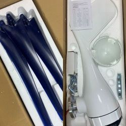 ♭♭  小型風力発電機　3枚羽 不明 ブルー x ホワイト Sランク