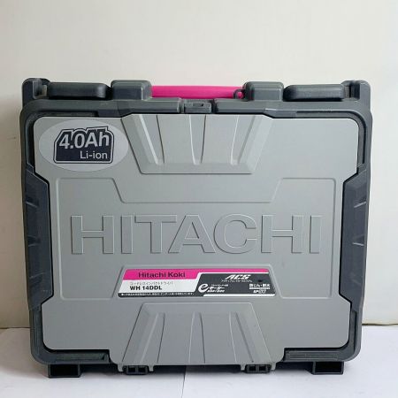  HITACHI 日立 コードレスインパクトドライバ　充電器・充電池1個・ケース付　14.4V WH14DDL ホワイト