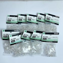 ♭♭ JEFCOM DENSAN モジュラープラグ　プラグタイプ　4Ｐ4Ｃ　通信線用　50個入り×10袋 NJ-404 Sランク