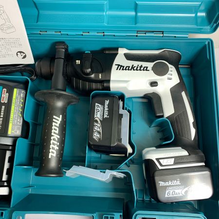  MAKITA マキタ 16ｍｍ　充電式ハンマドリル　14.4Ｖ　充電器・充電池2個・ケース付 HR164DRGXW ホワイト