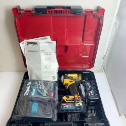 ♭♭ MAKITA マキタ 充電式インパクトドライバ　40V　充電器・充電池2個・ケース付  TD001GDXFY イエロー Sランク