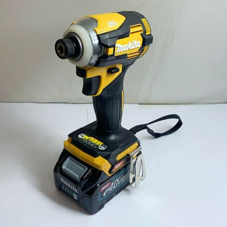  MAKITA マキタ 充電式インパクトドライバ　40V　充電器・充電池2個・ケース付  TD001GDXFY イエロー