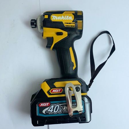 MAKITA マキタ 充電式インパクトドライバ　40V　充電器・充電池2個・ケース付  TD001GDXFY イエロー