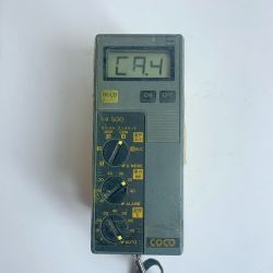 ♭♭ COCO コンクリートモルタル水分計 本体のみ　通電確認のみ　キズ、ヨゴレあり HI500 イエロー Cランク