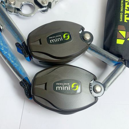  サンコー株式会社 TITAN REELOCK mini ハーネス/胴ベルト兼用巻き取りタイプ　1ランヤード/ダブル　2024年製 HL-HW-130