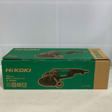  HiKOKI ハイコーキ 180ｍｍ　ディスクグラインダー　2022年製 G 18SWA グリーン