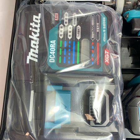  MAKITA マキタ 充電式インパクトレンチ　40Ｖ　充電池2個、充電器、ケース付 TW004GRDX ブルー