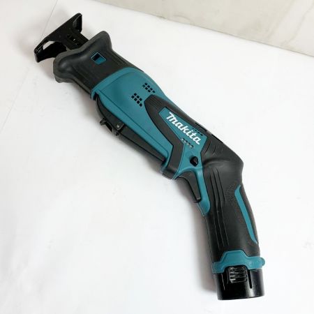  MAKITA マキタ 充電式レシプロソー　10.8Ｖ　充電器(非純正）・充電池2個・ケース付 JR101DW ブルー