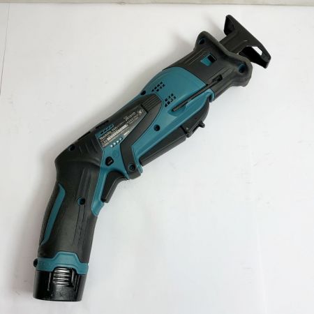  MAKITA マキタ 充電式レシプロソー　10.8Ｖ　充電器(非純正）・充電池2個・ケース付 JR101DW ブルー
