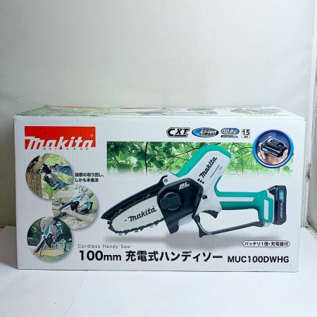  MAKITA マキタ 充電式ハンディソー 充電器・充電池1個 100mm 10.8v  MUC100DWHG グリーン