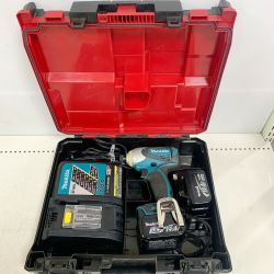 ♭♭ MAKITA マキタ 14.4ｖインパクトドライバ 充電器・充電池2個(充電回数8回/9回）ケース付 TD131D ブルー Bランク