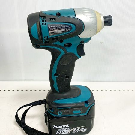  MAKITA マキタ 14.4ｖインパクトドライバ 充電器・充電池2個(充電回数8回/9回）ケース付 TD131D ブルー
