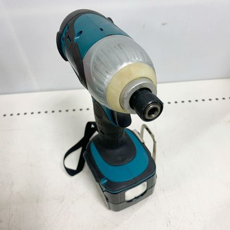  MAKITA マキタ 14.4ｖインパクトドライバ 充電器・充電池2個(充電回数8回/9回）ケース付 TD131D ブルー