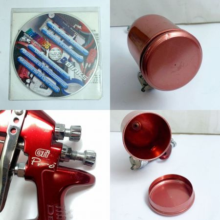  DEVIL BISS  デビルビス スプレーガン カップ付き GTI Pro T2 レッド