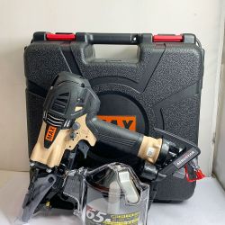 ♭♭ MAX マックス 高圧65ｍｍ　釘打機 スーパーネイラ　ケース付　AEROSTAR　限定色 HN-65N4(D)-G サンドベージュ Sランク