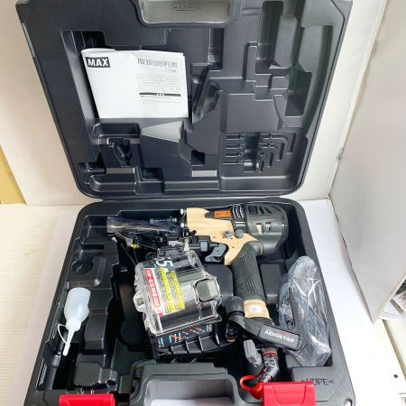  MAX マックス 高圧65ｍｍ　釘打機 スーパーネイラ　ケース付　AEROSTAR　限定色 HN-65N4(D)-G サンドベージュ