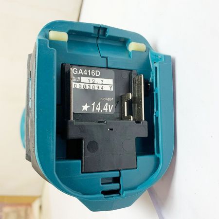  MAKITA マキタ 100mm 充電式ディスクグラインダ　本体のみ GA416DZ ブルー