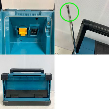  MAKITA マキタ 18v充電式ラジオ付きテレビ　ACアダプター・リモコン付き　　アンテナ折れあり TV100