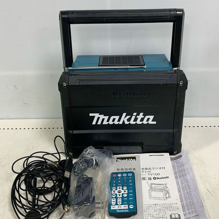 MAKITA マキタ 18v充電式ラジオ付きテレビ ACアダプター・リモコン付き