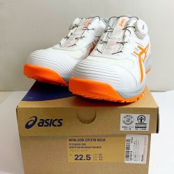 ♭♭ アシックス 安全靴/作業靴　 WINJOB CP219 BOA　サイズ22.5㎝ WINJOB CP219 BOA SHOCKING ORANGE Sランク