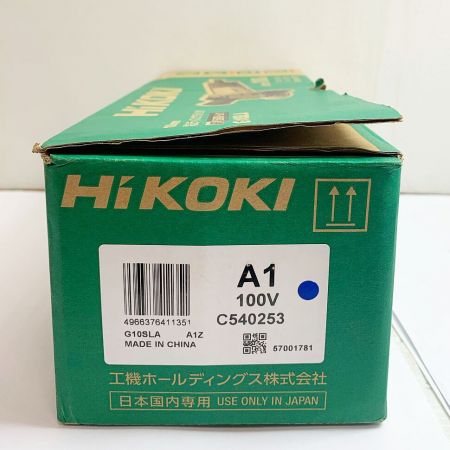  HiKOKI ハイコーキ 100mm 電気ディスクグラインダ　2024.5製造 G10SLA