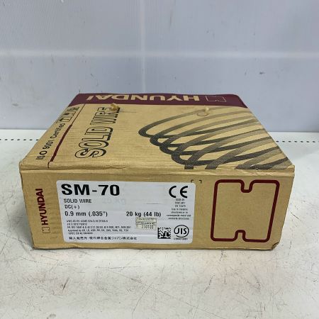  HYUNDAI 0.9mm 20kg SOLID WIRE 溶接ワイヤ　箱に傷みあり SM-70