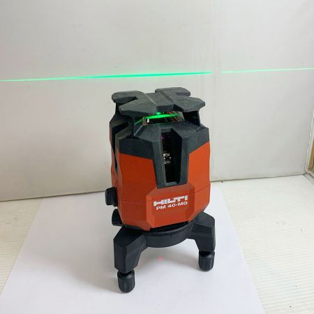  Hilti ヒルティ レーザー墨出し器 【通電のみ確認】10.8V　充電器、バッテリ、三脚、ケース付き PM40-MG レッド