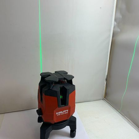  Hilti ヒルティ レーザー墨出し器 【通電のみ確認】10.8V　充電器、バッテリ、三脚、ケース付き PM40-MG レッド