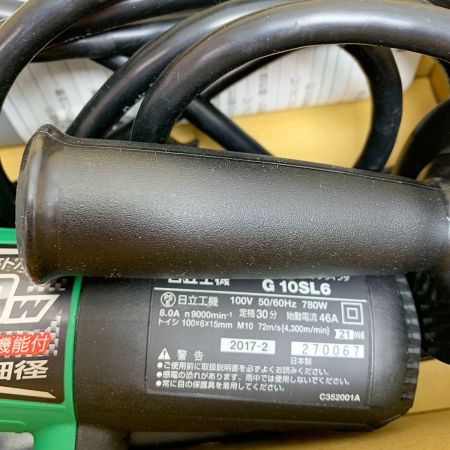  HITACHI 日立 100ｍｍ　細径　電気ディスクグラインダ　　2017年製 G10SL6