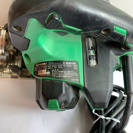  HiKOKI ハイコーキ 165mm 深切り電子造作丸ノコ　100V　本体のみ　2018.7製造 C6UEY グリーン
