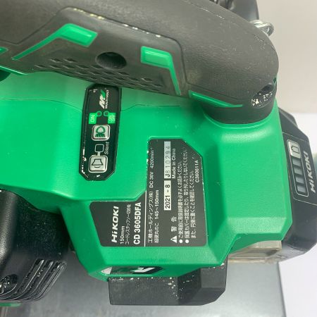  HiKOKI ハイコーキ 36V 150ｍｍ　コードレスチップソー切断機　バッテリー1個付　2021年8月製造 CD3605DFA グリーン